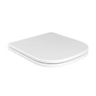 Assento Branco Poliester Slow Close - Deca
