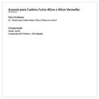 Assento Cadeira Futom Vermelho 40cm X 40cm