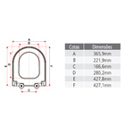 Assento Carrara Duna Level Nexo Smart Vesuvio Neo Easy Clean