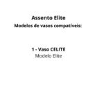 Assento Celite Elite Branco Soft Close Resina Tupan