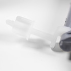 Assento Sanitário Plástico Cinza Claro Fechamento Comum Fixação Branca Universal