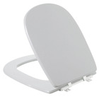 Assento Sanitário Madeira Cinza Real Fechamento Comum Fixação Cromada para Vaso Icasa Sabatini