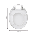 Assento Sanitário Convencional Polipropileno Solution Fechamento Suave Branco Sensea