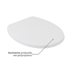 Assento Sanitário Convencional Polipropileno Solution Fechamento Suave Branco Sensea