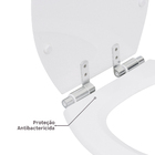 Assento Convencional Ravena Poliéster Fechamento Suave Branco Sensea