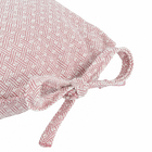 Assento Cotone Jacquard Rosa 40x40cm Inspire