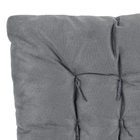 Assento de Cadeira Veludo Liso Cinza 40x40cm Inspire