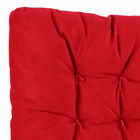 Assento de Cadeira Veludo Liso Vermelho 40x40cm Inspire