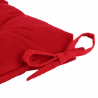 Assento de Cadeira Veludo Liso Vermelho 40x40cm Inspire