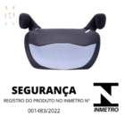 Assento De Elevacao Para Carro Booster Preto/graf. 15-36kg