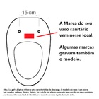 Assento Deca Carrara/link/duna Pp Soft Close Branco Tupan