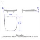 Assento Deca Flex Gelo 17 Termofixo Slow Close