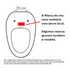 Assento Deca Piano Branco Tf Soft Close Tupan