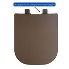 Assento Deca Piano Marrom Fosco Resina Tf Soft Close Tupan