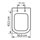 Assento Deca Piano Marrom Fosco Resita Tf Soft Close Tupan