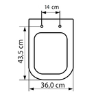 Assento Deca Piano Marrom Fosco Resita Tf Soft Close Tupan