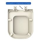 Assento Deca/quadra Roca/gap Creme Soft Close Tf Tupan