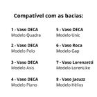 Assento Deca/quadra Roca/gap Preto Soft Close Tf Tupan