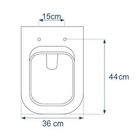 Assento Deca/quadra Roca/gap Preto Soft Close Tf Tupan