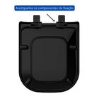 Assento Deca/quadra Roca/gap Preto Soft Close Tf Tupan