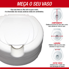 Assento Elevado P/ Vaso Sanitario 13 5cm Soft Mebuki