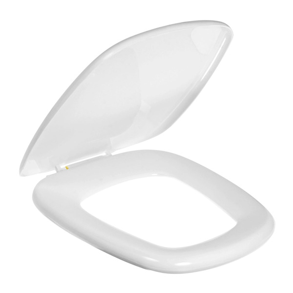 Assento Sanitário Plástico Gelo Fechamento Comum Fixação Branca para Vaso Deca Monte Carlo