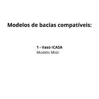 Assento Icasa Misti Branco Convencional Polipropileno