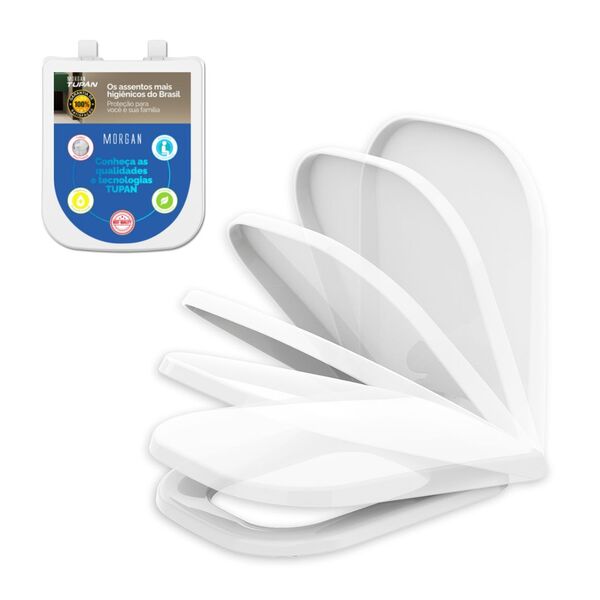 Assento Icasa Misti Branco Soft Close Polipropileno