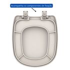 Assento Icasa Sabatini Areia Soft Close Polipropileno