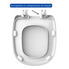 Assento Icasa Sabatini Branco Convencional Resina Termofixo