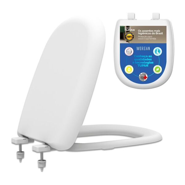 Assento Icasa Sabatini Branco Convencional Resina Termofixo
