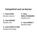 Assento Icasa Sabatini Branco Soft Close Polipropileno