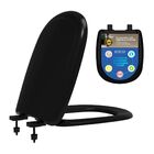 Assento Icasa Sabatini Preto Convencional Polipropileno