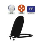 Assento Icasa Sabatini Preto Convencional Polipropileno