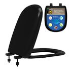 Assento Icasa Sabatini Preto Convencional Resina Termofixo