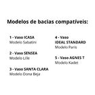 Assento Icasa Sabatini Verde Convencional Polipropileno