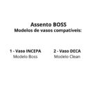 Assento Incepa Boss Branco Soft Close Resina Termofixo
