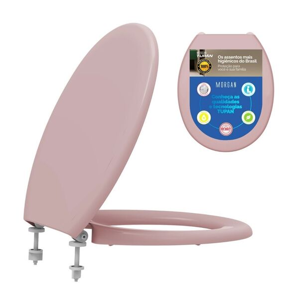 Assento Infantil Oval Universal Rosa Polipropileno Tupan
