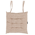 Assento Linen Linho Liso Caqui 40x40cm Inspire