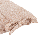 Assento Linen Linho Liso Caqui 40x40cm Inspire