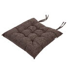 Assento Linen Linho Liso Marrom 40x40cm Inspire