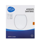 Assento Monte Carlo Poliéster Fechamento Suave Branco Sensea