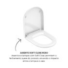 Assento Original Nexo  Pp Soft Close Branco - Roca Louças
