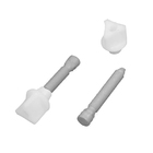 Assento Oval Almofadado Suavit Cinza Conv. Pp Tigre