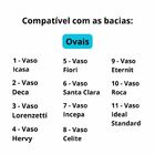 Assento Oval Retire Limpe Com Fechamento Suave Branco Tupan
