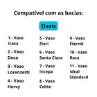 Assento Oval Retire Limpe Com Fechamento Suave Branco Tupan