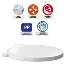 Assento Oval Retire Limpe Com Fechamento Suave Branco Tupan