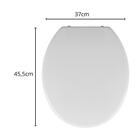 Assento Oval Universal Almofadado Slim Pp Branco Astra