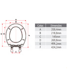 Assento Oval Universal Branco Soft Close Easy Clean Tigre Pp