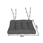 Assento Oxford Cinza 40x40cm